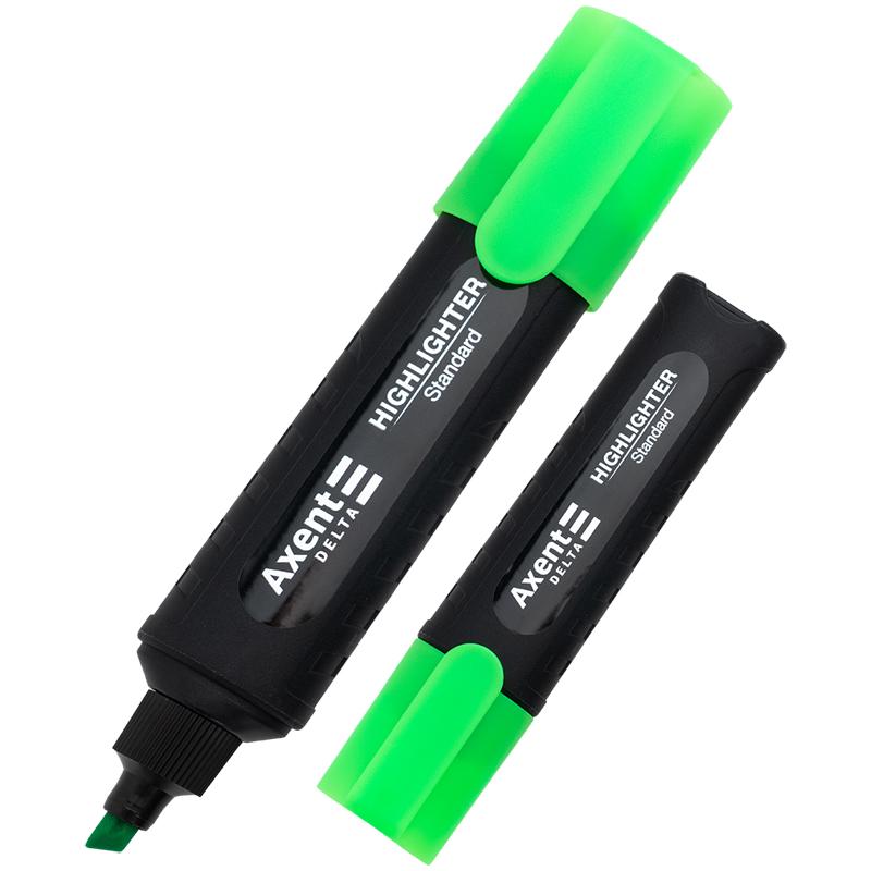 Маркер DELTA BY AXENT Highlighter Standard D2505-04, 1-5 мм, клиноподібний зелений